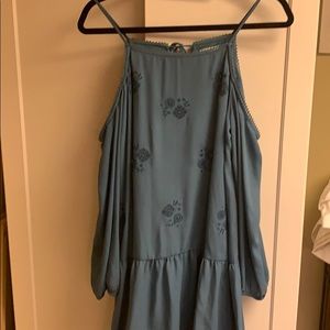 Off the shoulder dress with flowers